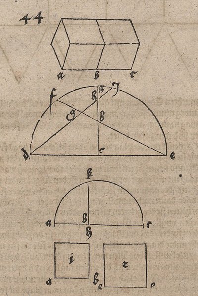 Drawings for Cube Multiplication by Albrecht Dürer